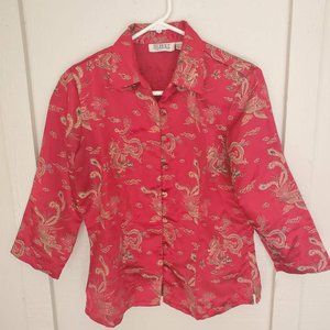 Street Fashion  Button Up Shirt Dragon Shirt M